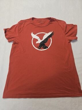 American Eagle Outfitters Red Logo Eagle Graphic Tee - Men's